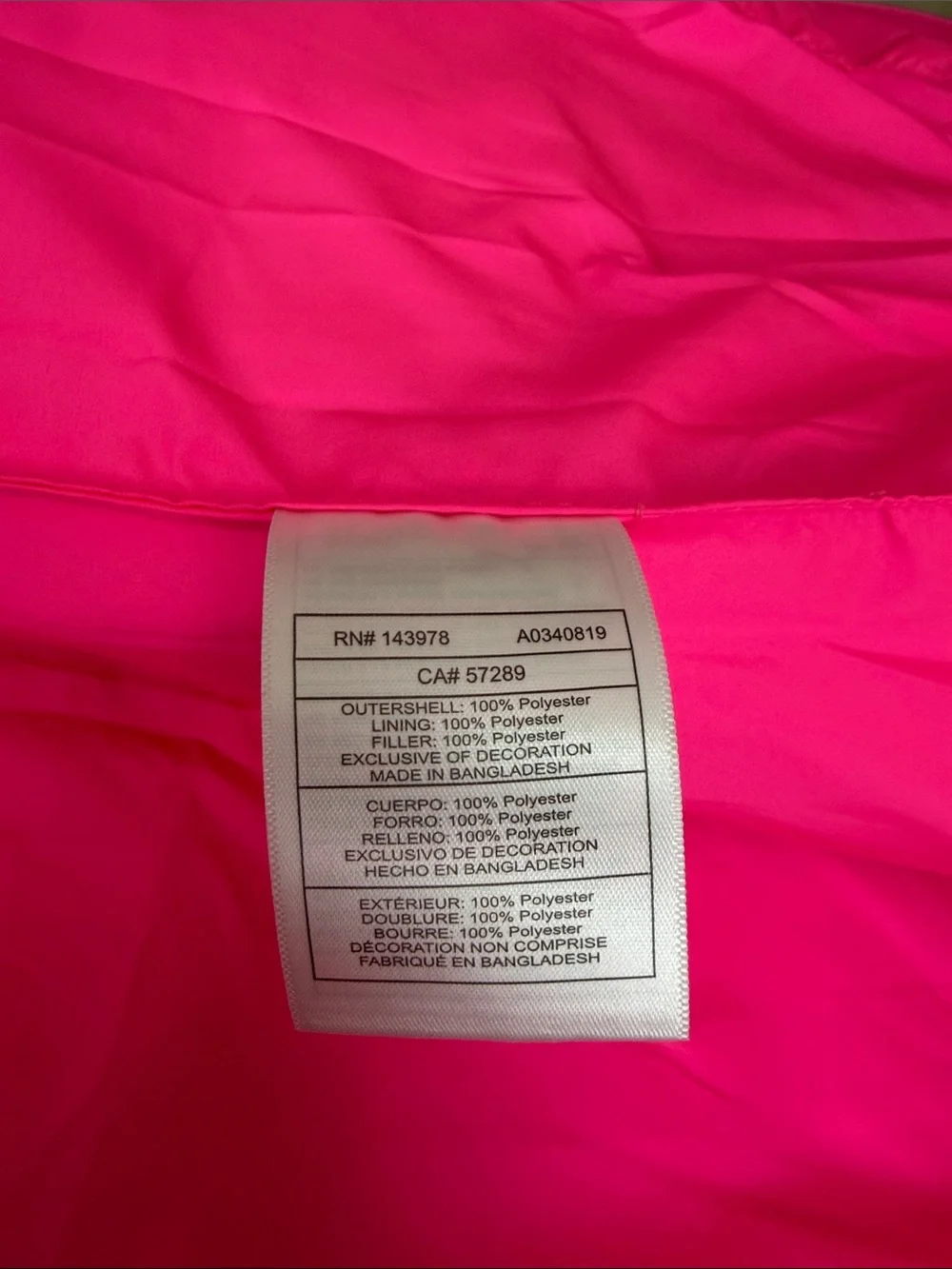 Puma Bright Pink Quilted Kids Puffer Vest